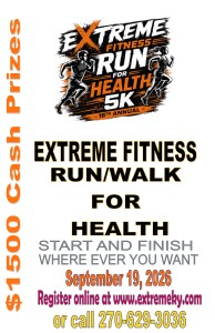 Extreme Fitness (Virtual) Run For Health logo
