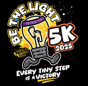 BE THE LIGHT 5K RUN/WALK for NICU families logo
