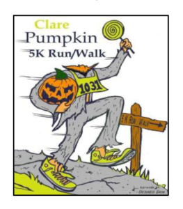Clare Pumpkin 5K Run/Walk logo