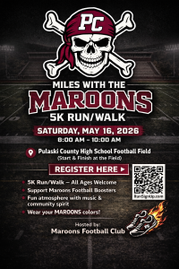 MILES WITH MAROONS 5K  RUN/WALK logo