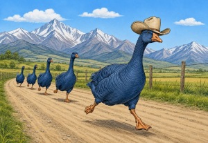 Wild Blue Goose Chase logo
