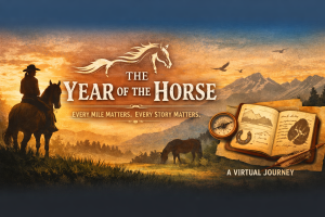 Year of the Horse- The Santa Fe Trail by WARHORSE Endurance logo