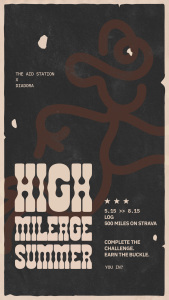 Diadora x The Aid Station High Mileage Challenge logo