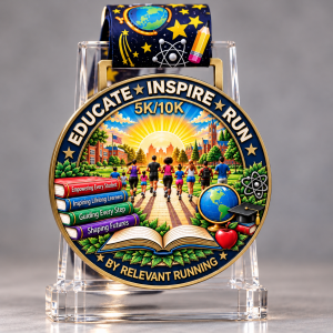 Educate • Inspire • Run "Live Virtual" 5k/10k logo