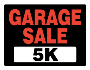 Garage Sale 5K logo