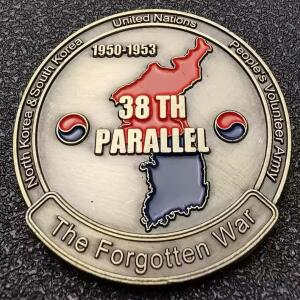 Korean War medal Virtual Race Challenge Coin Challenge logo