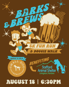 Stafford Animal Shelter "Barks & Brews" 5K Fun Run & Doggie Walk logo