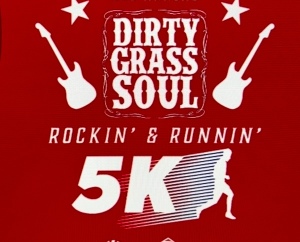 Dirty Grass Soul Rockin’ and Running 5k logo