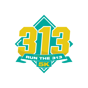 Run the 313 5K logo
