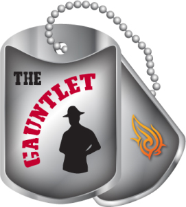 The Gauntlet Mud Run logo