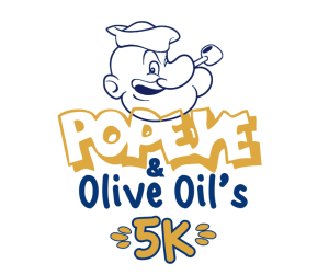 Popeye and Olive Oil's 5K logo