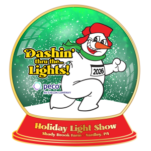 Dashin' thru the .... Lights! 2 Mile Run logo
