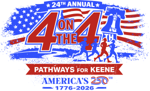 4 on the 4th Road Race logo
