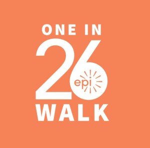 One in 26 Walk logo