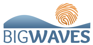 Big Waves Family 5K run/walk Presented by Brumate logo