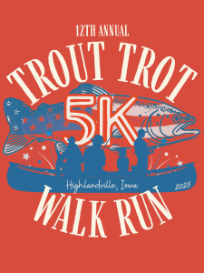 Highlandville Trout Trot logo