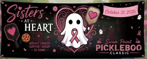 Sister at Heart / Swan Point PickleBoo Tournament logo