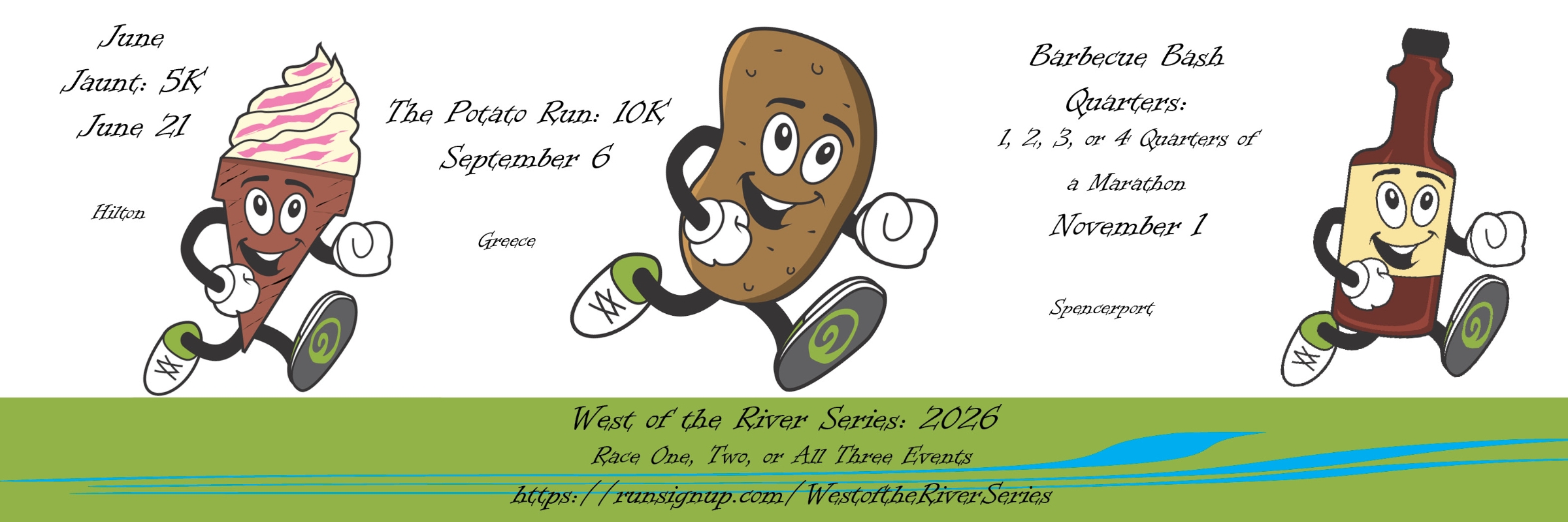 West of the River Series (June Jaunt, The Potato Run, and Barbecue Bash Quarters)