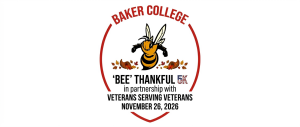 Baker College "Bee" Thankful 5K logo