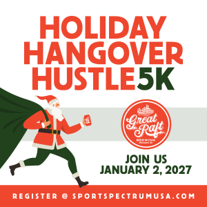 Holiday Hangover Hustle 5k logo