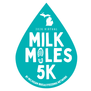 2026 Milk Miles Virtual 5K by Michigan Breastfeeding Network logo