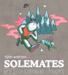 edition Sole Mates 5k & Brew Fest presented by Shoes & Brews and Left Hand Brewing logo