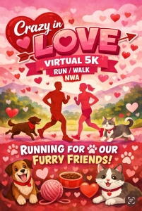 Crazy in Love Virtual 5K Run/walk logo