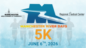 Manchester Chamber River Days 5K, Sponsored by Regional Medical Center logo