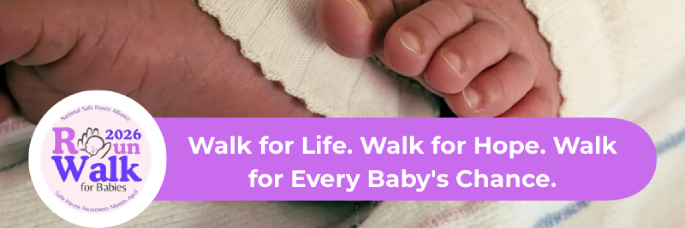 NSHA RunWalk Challenge for Safe Haven Awareness Month