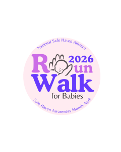 NSHA RunWalk Challenge for Safe Haven Awareness Month logo