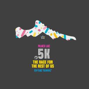 The Palmer Lake .5K (Yes "Point" 5) logo