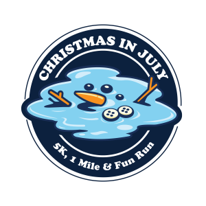 Christmas in July 5k, 1 Miler & Kids Fun Run hosted by Worthington Connects logo