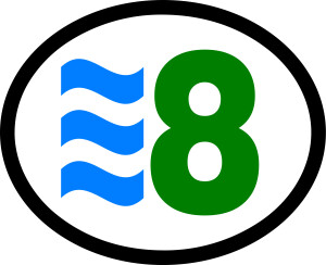 The DAM 8 logo