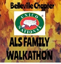 UNICO's Fall Walkathon 4 Families with Als (Lou Gehrig’s Disease) logo