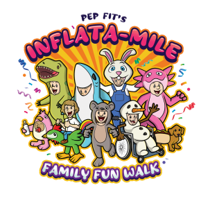 PEP FIT's INFLATA-Mile Family Fun 1 Mile Walk at Sonder Brewing logo