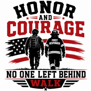 Honor and Courage Foundation's "No One Left Behind" Walk logo
