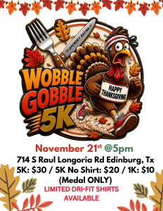 Wobble Gobble 5k logo