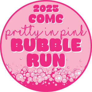 Pretty in Pink Bubble Run logo