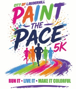 Paint the Pace 5K presented by the City of Lauderhill logo