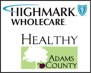 The 2026 Highmark Wholecare Memorial Day Free 5K, presented by Healthy Adams County logo