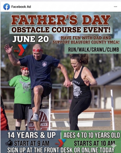 Father's Day YMCA's Obstacle Course Event (Run/Walk) logo