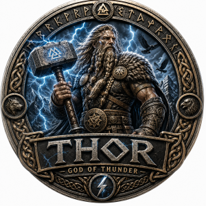 Thor Race | Gods & Warriors Virtual Running Series 1M 5K 10K 13.1 26.2 logo