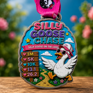 Silly Goose Chase Virtual Race – Run, Walk or Waddle Anytime! | 1M, 5K, 10K, 13.1 & 26.2 logo