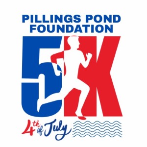Pillings Pond Foundation July 4th 5K on June 21st logo
