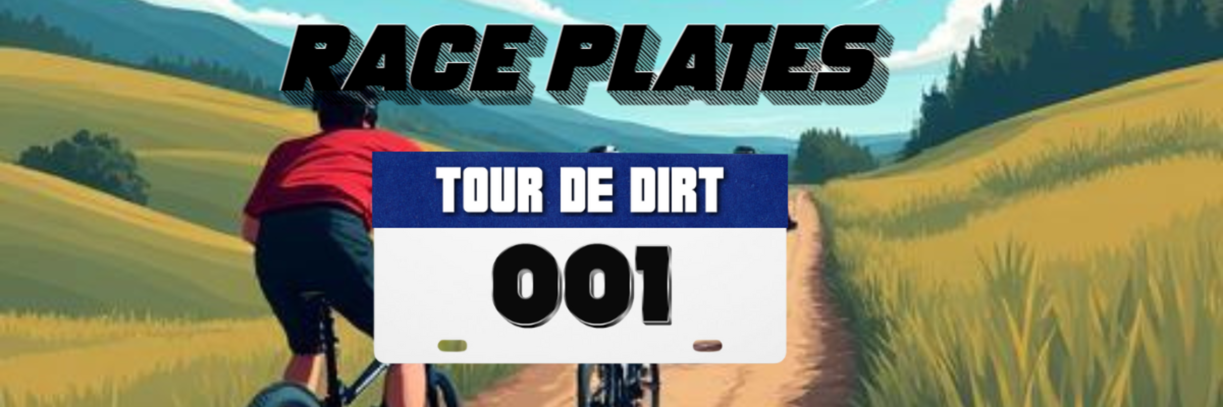 Tour de Dirt Race Plates