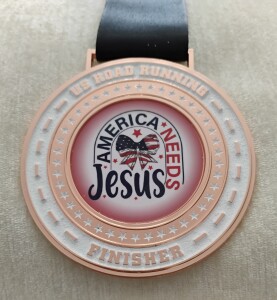 America Needs Jesus Virtual 5K, 10K, 13.1M, & 26.2M (August ) logo