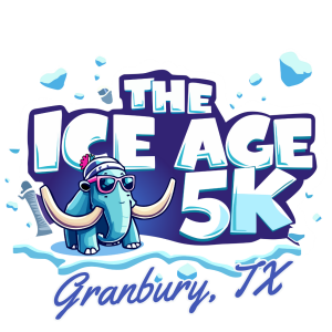 The ICE AGE 5K RUN, WALK or STROLL! logo