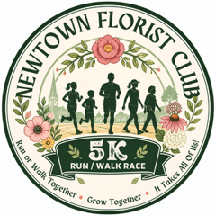 Newtown Florist Club 5K logo