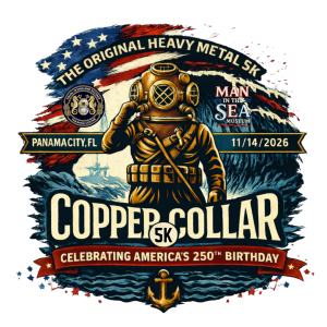 Copper Collar 5K, presented by the Man in the Sea Museum logo