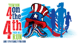 Towson 4 on 4th Four Mile Run and 1776 Family/Kid's Fun Run logo